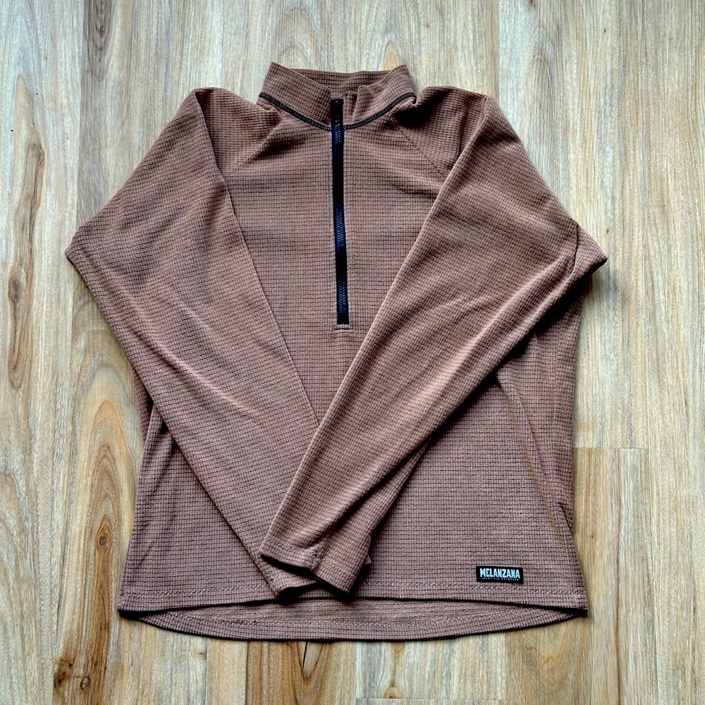 New Melanzana quarter zip